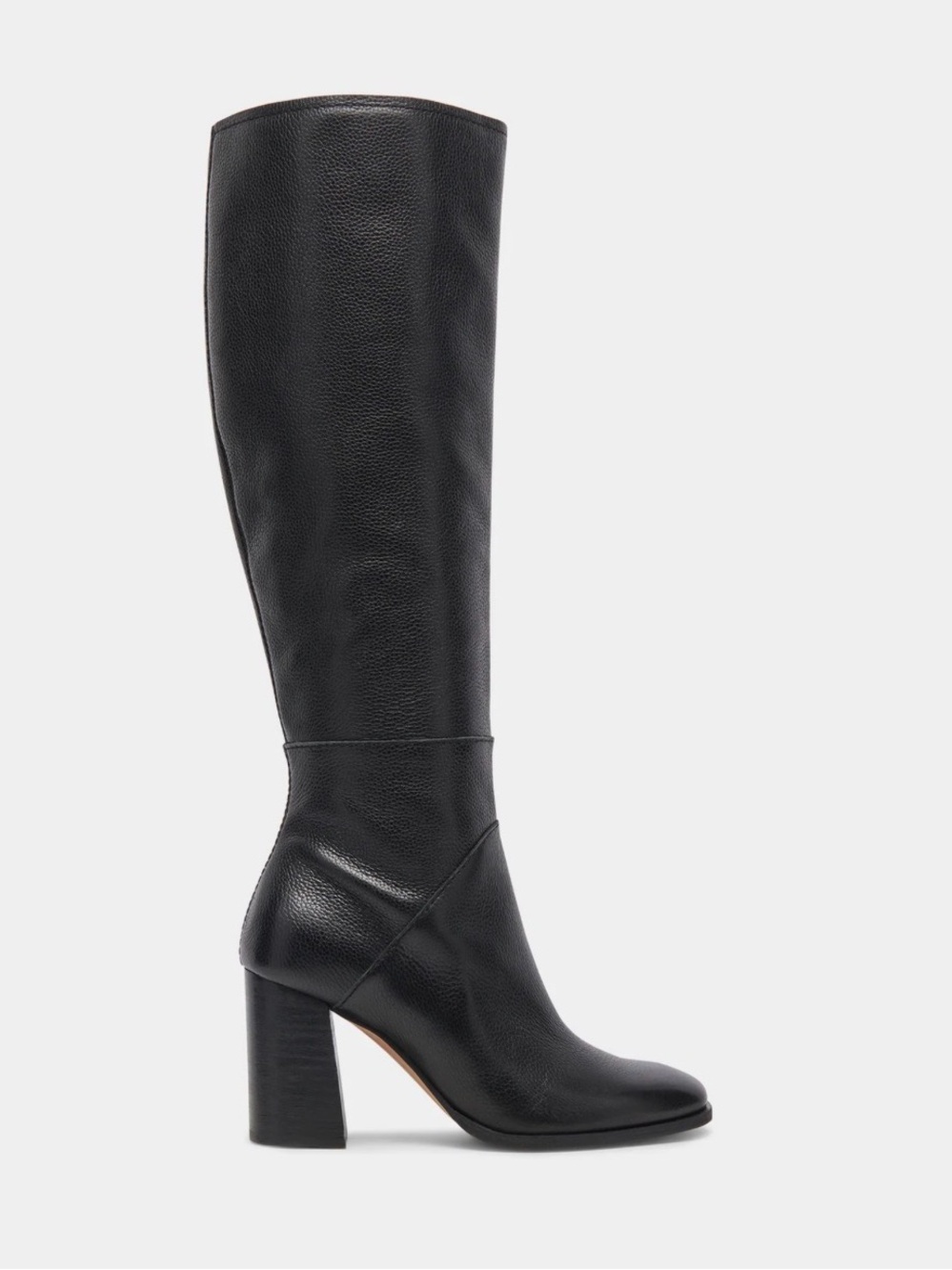Dolce Vita Black Over-The-Knee Block Heel Boots